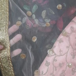 Pink And Golden Gharara Set(divider)