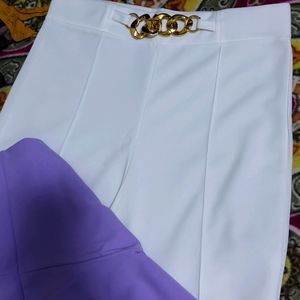 Purple Chain Trousers