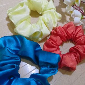 Scrunchies For Women. ( Pack Of 3 )