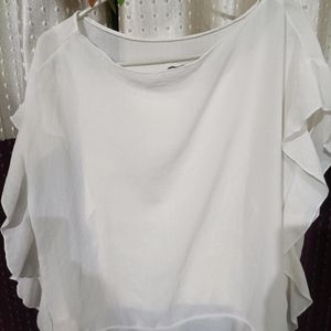 zara white top