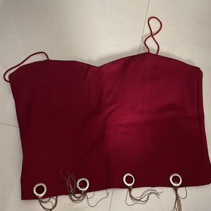 Red Party Wear Top