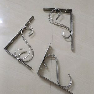 6 Wall Brackets Steel