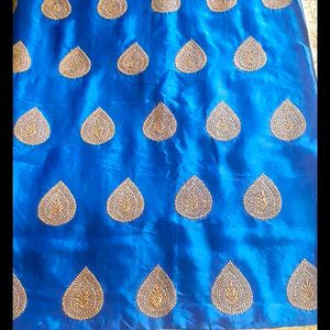 Blue Saree With Blouse