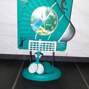 Badminton Table Clock ⏰️(39 Delhivery Charge Only)