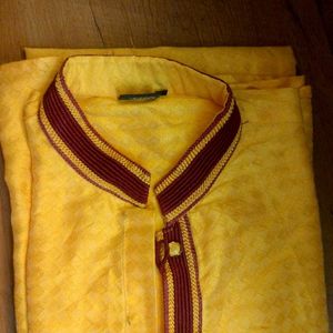 Men's Kurta With A Megical Mustard Yellow Colour ✨