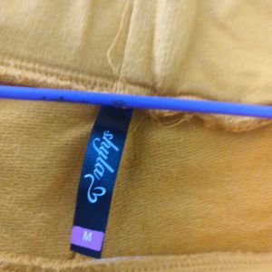 Mustard Cotton Pant Women