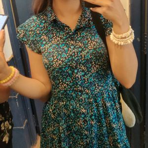 Blue Floral Dress