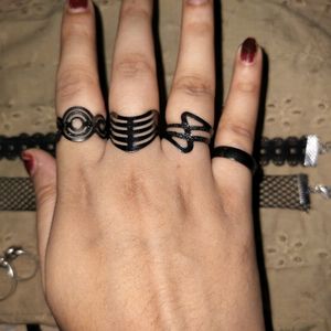 Grunge Jewellery Set (Gun Metal)