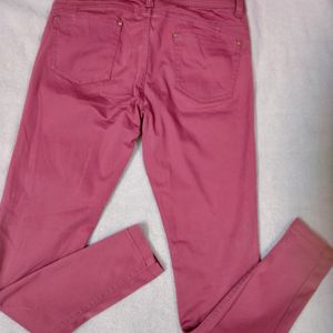 Pink Skinny Trousers