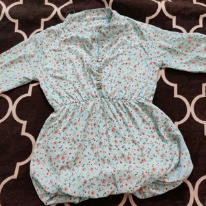 Tunic with flower printed