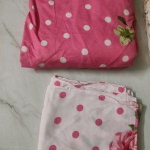 Combo Of5 Elastic Bedsheets With Pillow Cover