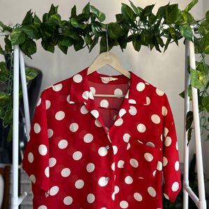 Vintage Polka Dot Shirt