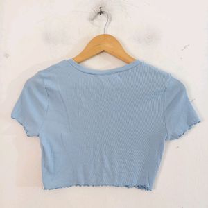 Blue Crop Top Women's)