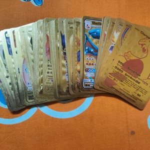 50+ Golden Foils Pokemon Cards