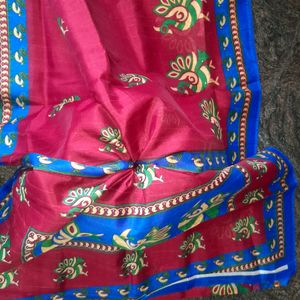 Office Wear Paper Cotton Saree