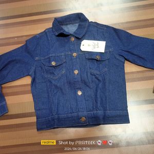 (M-48) 34 Size  Regular Fit Denim Jacket For Women