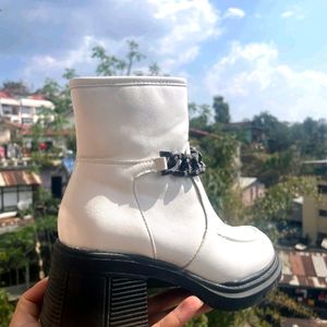 Imported White Boot