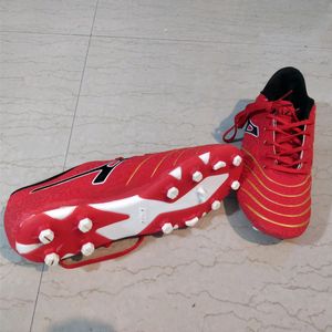 Red-Golden Football Shoes Anza Spiral UK 7/IND 6