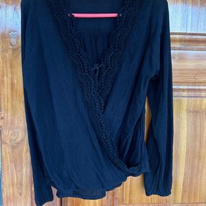 Hollister Cotton Wrap Top