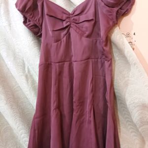 Satin Flared Dress