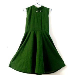 Green Skater Dress