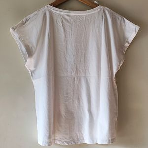 Studded Basic white T-shirt