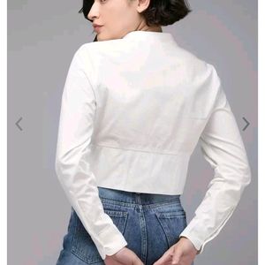 Pure Cotton Full Sleeves Corset Shirt Top