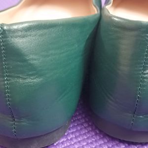 Olive Green Bata Ballerinas