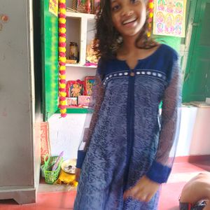 Blue Colour Kurti