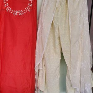 Stitched Pant & Dupatta With Kurthi Is Unsti