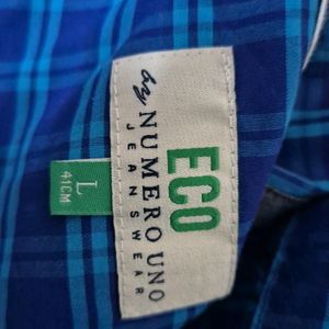 Blue Shirt Numero Uno Brand