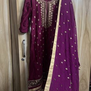 silk Punjabi suit