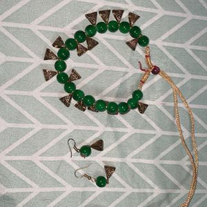 Green Metal Necklace