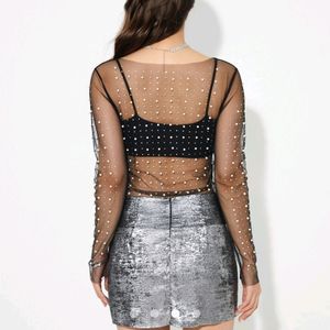 Women's sheer top