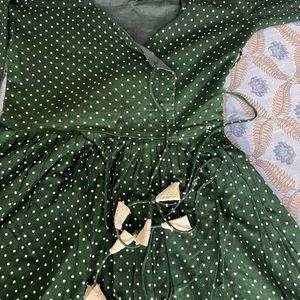 Round Green Kurti