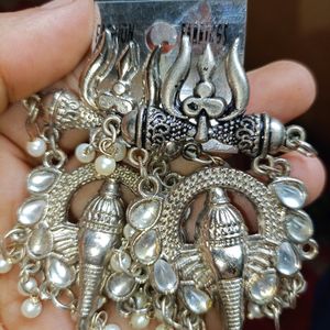 Oxidised Lord Ganesha Earrings 👂