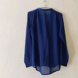 Navy Blue Formal Top