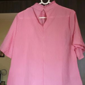 *Steal Deal *Pink Striped Stylish Top By Tokyo