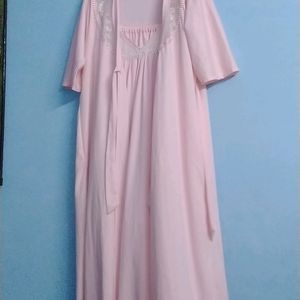 Satin Pink Nighty