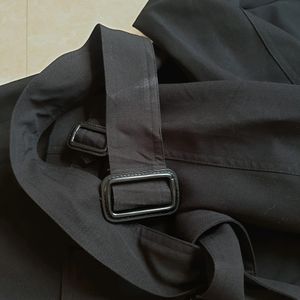 RENOMA BLACK TRENCH COAT