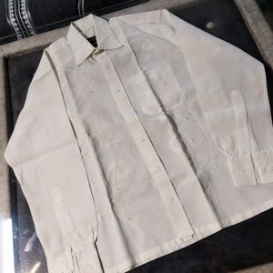 Gents Partywear White Shirtt