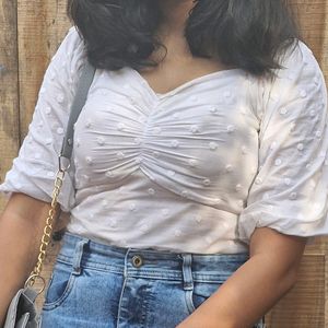 White Crop Top