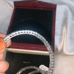 AD Silver Bangles