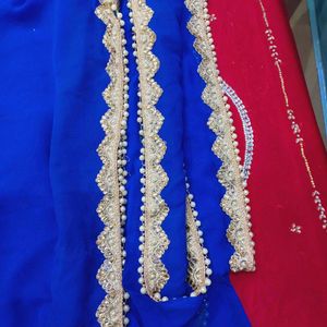 Pearl Work Heavy Saree