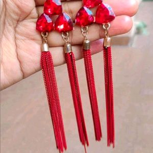 Red Designer Earring