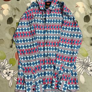 Sanganeri Pattern Shirt