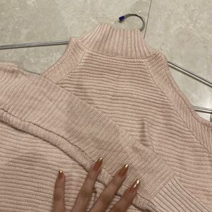 Shoulder Cut Out Sweater