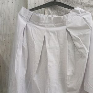 A White Skirt For School Uniform