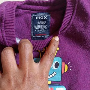 Max Baby Boy Winter Sweter Come T-shirt