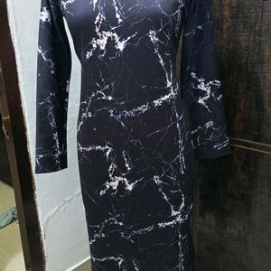 Bodycon Dress Marble Print